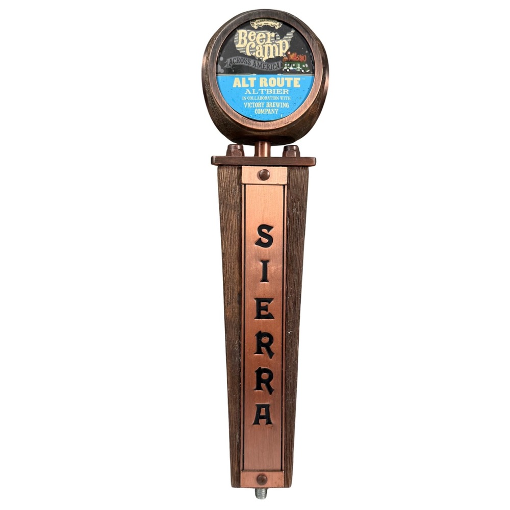 Sierra Nevada Beer Camp Alt Route Altbier Tap Handle Copper Brown Collaboration